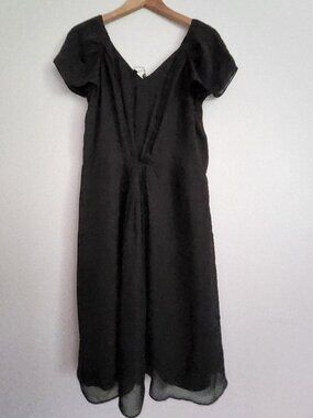 New Talbots Black Silk Dress flowy and beautiful Size 14
